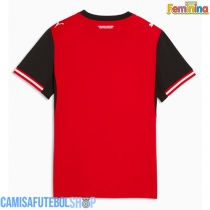 Camisa de time de futebol Áustria Replicas 1º Equipamento Feminina Mundo 2026 Manga Curta
